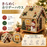 ＼ 今だけ！15%OFFクーポン ／3Dパールダイヤモンドアート キット ダイヤモンドアート 木製クリスマスハ…