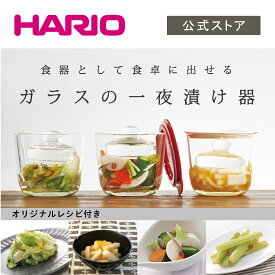 【公式ショップ】HARIO ガラスの一夜漬け器 S ホワイト HARIO ハリオ 漬物 漬物容器