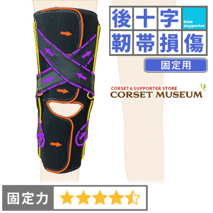 楽天市場 後十字靭帯 固定用 膝サポーター ニーケアー クロスベルト コルセットミュージアム
