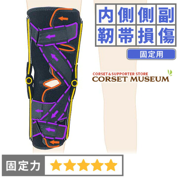 楽天市場 内側側副靭帯 固定用 膝サポーター ニーケアー ｍｃｌ コルセットミュージアム