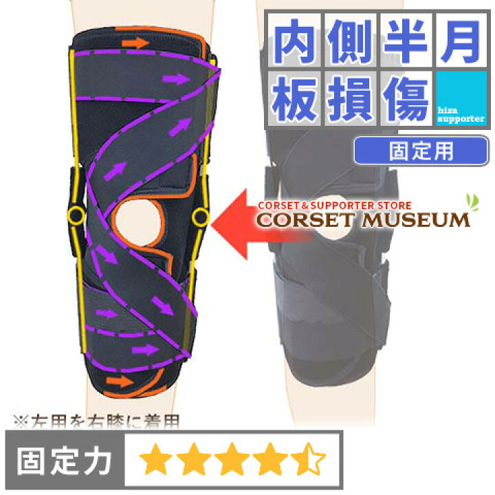 楽天市場】【内側半月板】《固定用》膝サポーター｜エクスエイドニー 