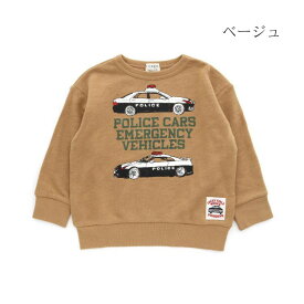 F.O.KIDS はたらく車 トレーナー　長袖Tシャツ 子供服 秋服 男の子 キッズ服 トップス 長T ロング ロンT デイリー 100cm 110cm 120cm 130cm 140cm