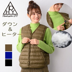 電熱ベスト バッテリー付き ダウンベスト フェザー ヒーターベスト ヒートベスト メンズ レディース 発熱ベスト 電熱 ベスト インナー おしゃれ バイク 作業着 ヒーター内蔵 ウェア 温熱 防