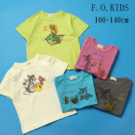 F.O.KIDS トムとジェリーコラボ tシャツ キッズ 半袖 子供服 夏服 男の子 女の子 キッズ服 トップス トラック 半袖tシャツ ロンT デイリー 100cm 110cm 120cm 130cm 140cm R207024