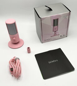 中古 Razer Seiren X USB コンデンサーマイク Quartz Pink RZ19-02290300-R3M1