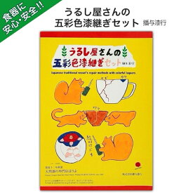 うるし屋さんの五彩色漆継ぎセット　播与漆行　送料無料