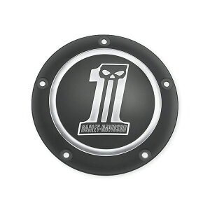 【25562-09】ハーレー純正 ダークカスタムロゴ・コレクション ダービーカバーDark Custom Derby Cover/EVOダイナ/M8ソフテイル/TCソフテイル/ダイナ/