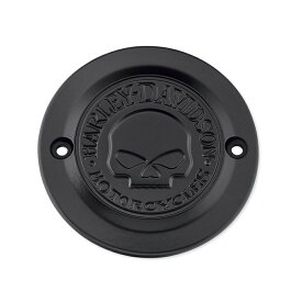 【25600089】ハーレー純正　ウィリーG.・スカル・コレクション／ブラック タイマーカバーWillie G Skull Timer Cover／スポーツスター/XL
