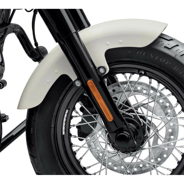 ハーレー純正 ロワーフォークスライダー／グロスブラックGloss Black Lower Fork Sliders／M8ソフテイル バイク用品