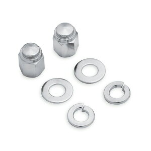 y45813-03zn[[@tH[NANXeCi[ibgLbg^N[ Chrome Fork Axle Retainer Nut Kit^EVO\teC^TC\teC