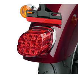 【67800355】ハーレー純正　テールライトキット　赤/ナンバー灯白LED付きLayback LED Tail Lamp／EVOダイナ／M8ソフテイル／スポーツスター／ダイナ／