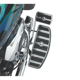 【50710-04】ハーレー純正　ウィリーG.・スカル・コレクション・フットボードインサート／クローム　ライダー／トラディショナルシェイプWillie G Skull Rider Footboard Inserts／EVOソフテイル／TCソフテイル／TCツーリング&トライク／ダイナ／