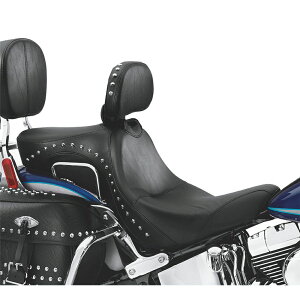 【51922-09】ハーレー純正 シグネチュアシリーズ・シート&ライダーバックレスト Signature Series FLSTC Rider Seat and Backrest with Studs/TCソフテイル