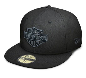 HARLEY-DAVIDSON 純正（ハーレーダビッドソン）メンズ メトーナル バー＆シールド ロゴ 59FIFTY キャップ_99514-12VM