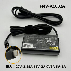  Vi Fujitsu xm LIFEBOOK/ARROWS Tabp ARROWS TabΉ 65W USB-C ACA_v^[ xm 20V 3.25A Type-C [d FMV-ACC02A PCd }[dType-CRlN^[ ADLX65YSCC2F (FPCAC316) ADLX65YSLC3A PC-VP-BP143 