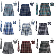 送料無料 ミニスカート プリーツスカート フレア ボトムス スクール制服 15色 チェック柄プリーツスカー…