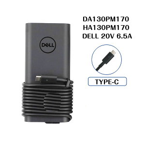 Vi DELL XPS 15 9570 9575 XPS M1530 Precision 5530 2in1pType-C 130W ACA_v^[20V 6.5Am[gp\R 5V/20V-1A/6.5A DA130PM170 HA130PM170 HA130PM130 USB-C [d PCdA_v^[