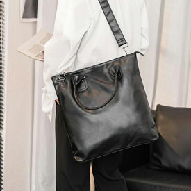 送料無料 トートバッグ メンズ a4 縦型 軽量 ビジネスバッグ 2way メンズトートバッグ ファスナー付き 大きめ 撥水 通勤 カジュアル メンズ鞄 黒