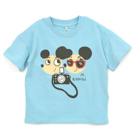 MINI RODINI オーガニックコットン キッズTシャツ(半袖) RITZRATZ | オーガニック コットン カットソー 動物 アニマル ネズミ ねずみ Tシャツ ゆったり 春 夏 ギフト リンクコーデ お揃い 兄弟 姉妹 GOTS 敏感肌 [M便 1/2]