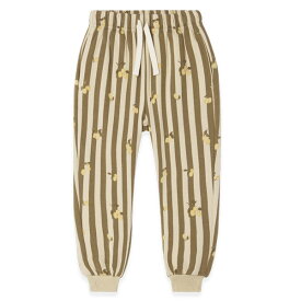 Garbo＆Friends オーガニックコットン キッズ 裏起毛 スウェットパンツ Stripe | オーガニック コットン キッズ ウエア パンツ 長ズボン 子ども服 ギフト プレゼント 綿 ナチュラル お揃いコーデ セットアップ あったか ガルボアンドフレンズ 起毛 スウェット