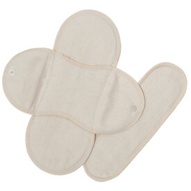 メイドインアース オーガニックコットン 布ナプキン ポケット付 昼用 | オーガニック コットン ナプキン 布ナプキン おりものシート 綿100% 日本製 生理用品 敏感肌 肌にやさしい [M便 1/1]