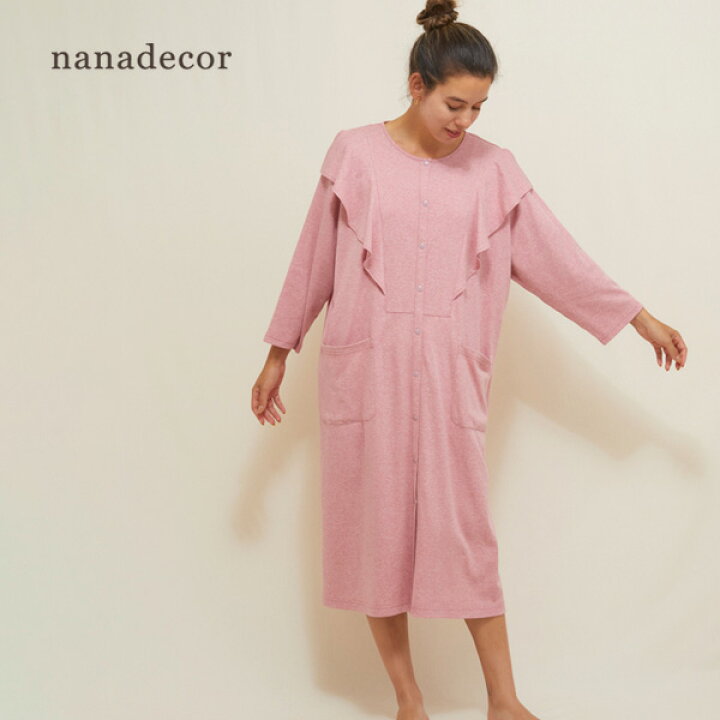 楽天市場】nanadecor オーガニックコットン カトレアラッフル前あき 