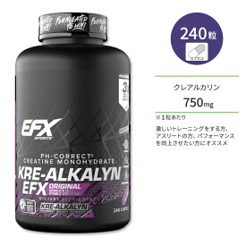 【最大1000円OFFクーポン】[より質の良い筋トレへ！]EFXスポーツ クレアルカリン EFX 240粒 カプセル EFX Sports KRE ALKALYN EFX CAPSULES サプリメント クレアチン モノハイドレート 健康サプリメント 栄養補助食品 海外 アメリカ