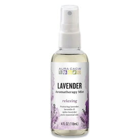 [空間を良い香りに]AURA CACIA リラクシング ラベンダーミスト ボディー&ルーム 118ml（4floz） オーラカシア Relaxing Lavender Room & Body Mist 4floz 118ml【お取り寄せ商品】【合わせて買いたい】