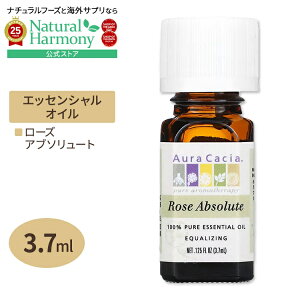 yX8000~ȏ1000~OFFz[AJlC]I[JVA 100%sA GbZVIC [YAu\[g 3.7ml (0.125floz) Aura Cacia 100% Pure Essential Oil Rose Absolute  A} oy