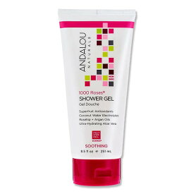 [優雅なバスタイムに]アンダルーナチュラルズ ローズ スージング シャワージェル 251ml (8.5floz) Andalou Naturals 1000 Roses Soothing Shower Gell ボディーローション ボディクリーム 海外 人気 アメリカ【お取り寄せ商品】【合わせて買いたい】