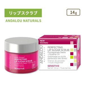 yX8000~ȏ1000~OFFz[AJ̃XNu]A_[i`Y 1000[Y p[tFNeBO bv VK[ XNu 14g (0.5oz) ANDALOU NATURALS 1000 ROSES PERFECTING LIP SUGAR SCRUB bvN
