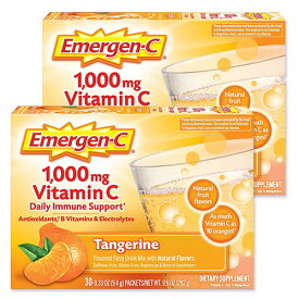 [2個セット] エマージェンC タンジェリン 各30袋 Emergen-C 1,000mg VitaminC Tangerine