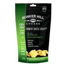 [もぐもぐタイムに]クランチーチーズクリスプ ガーリック＆ハーブ 57g （2oz） Bunker Hill (バンカーヒル) Crunchy Cheese Crisps Garlic & Herb 57g (2oz) Bunker Hill