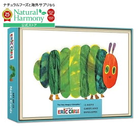 【洋書フェア】[大切な人へのメッセージに]【洋書】はらぺこあおむし メモカード 12枚 封筒付き [エリック・カール] The Very Hungry Caterpillar 12 Note Cards and Envelopes All-Occasion Greetings for Very Special Moments [Eric Carle]