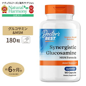 �O���R�T�~�� MSM �t�H�[�~���� 180�� Doctor's BEST�i�h�N�^�[�Y�x�X�g�j Glucosamine + MSM 180 Caps �J�v�Z�� ���`���T���t�H�j�����^�� OptiMSM �I�v�e�BMSM �r�^�~��C �V�i�W�X�e�B�b�N ���N�T�v������