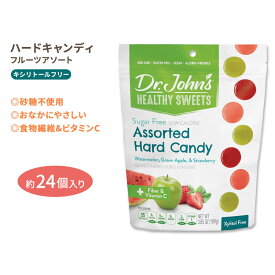 ドクタージョンズ ハードキャンディ アソート フルーツ キシリトールフリー 約24個入り Dr.John's Xylitol-Free Assorted Hard Candies Fruit