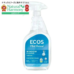 �G�R�X �A�[�X�t�����h���[ �r�l�K�[ �E�B���h�E�N���[�i�[ 650mL ECOS Earth Friendly Products Vinegar Window Cleaner 22 fl. oz. �y�����񂹏��i�z