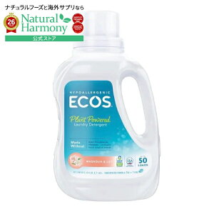 �G�R�X �A�[�X�t�����h���[ �}�O�m���A�������[ ��h�� ����p��� 1480mL ECOS Earth Friendly Products Magnolia & Lily Hypoallergenic Laundry Detergent 50 fl. oz. �y�����񂹏��i�z