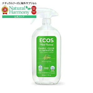 �G�R�X �A�[�X�t�����h���[ �������O���X �ߗޗp���L�X�v���[ 591mL ECOS Earth Friendly Products Lemongrass Fabric Odor Eliminator 20 fl. oz. �y�����񂹏��i�z