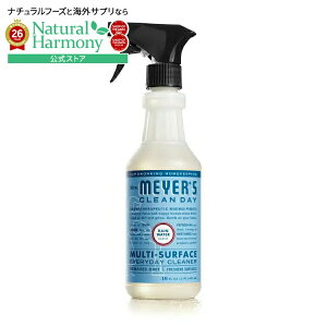 �~�Z�X�}�C���[�Y �N���[���f�C ���C���E�H�[�^�[ ���ړI�N���[�i�[�X�v���[ 473mL Mrs. Meyer's Clean Day Rain Water Multi-Surface Cleaner Spray 16 fl. oz. �y�����񂹏��i�z