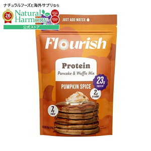 [�����]�t���[���b�V�� �p���v�L���X�p�C�X �v���e�C�� �p���P�[�L�~�b�N�X 454g Flourish Pumpkin Spice Protein Pancake Mix 16 oz. �y�����񂹏��i�z