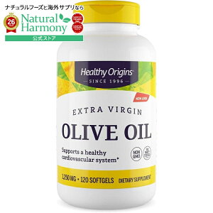 �w���V�[�I���W���Y �I���[�u�I�C�� (�G�L�X�g���o�[�W��)1250mg (120�\�t�g�W�F��) Healthy Origins Olive Oil 1,250 mg (Made with Org. Extra Virgin) 120 Gels �y�����񂹏��i�z�y���킹�Ĕ��������z