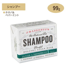 J.R. LIGGETT`S バーシャンプー ホホバ & ペパーミント 99g（3.5oz） J.R.リジェッツ