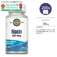 【今だけ半額】[パワフルに過ごしたい方に!]カル ナイアシン 50mg 200粒 タブレット KAL Niacin 200 Tabl…