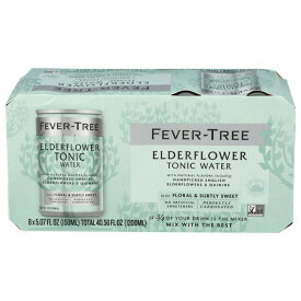 【店内8千円以上1000円OFFクーポン】[3個セット]フィーバーツリー プレミアムエルダーフラワートニックウォーター 8個入り Fever Tree Water Tonic Elderflower 40.56FO 【お取り寄せ商品】【合わせて買いたい】