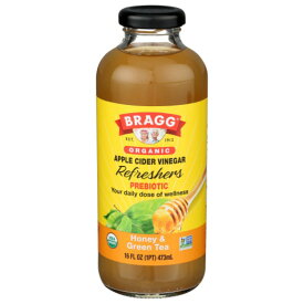 [12個セット]ブラグ アップルサイダービネガー リフレッシャーズ プレバイオティック オーガニック ハニーアンドグリーンティー味- 16 floz Bragg Bev Apple Cider Vngr&Hny Org 16FO 【お取り寄せ商品】【合わせて買いたい】
