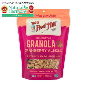 yő1000~OFFN[|z[yɉh{⋋][6Zbg]{uYbh~ Nx[A[h z[X^C Om[ 312g Bobs Red Mill Cranberry Almond Homestyle Granola y񂹏izy