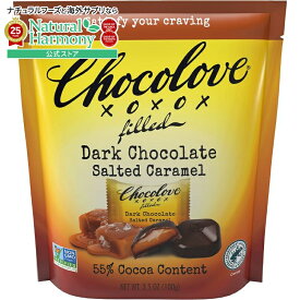 【ポイントUP★1日0時-12日9時】[8個セット] チョコラブ バイツ ダークチョコレート 塩キャラメル 100g Chocolove Bites Salted Caramel in Dark Chocolate 【お取り寄せ商品】【合わせて買いたい】