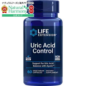 ���C�t�G�N�X�e���V���� ���[���b�N�A�V�b�h�R���g���[�� 60�x�W�^���A���J�v�Z�� Life Extension Uric Acid Control 60 vegetarian capsules�y�����񂹏��i�z