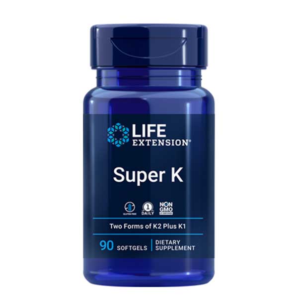 3種類のビタミンK配合で健骨サポート スーパーK アドバンスドK-2 人気ブランドの 2 600mcg 90ソフトジェル《約3か月分》 Life 頑丈 Extension サプリ ライフエクステンション 98％以上節約 丈夫 健骨 スカスカ